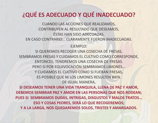 ¿Qué es adecuado y qué inadecuado? Junio 23 de 2010